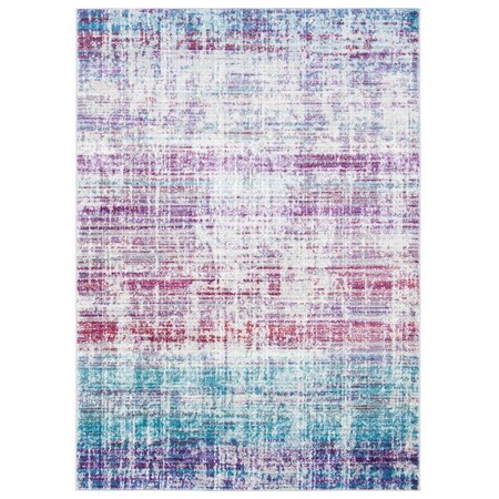 Safavieh 9 x 12 ft. Skyler Power Loomed Rectangle Area Rug Silver & Purple SKY183V-9